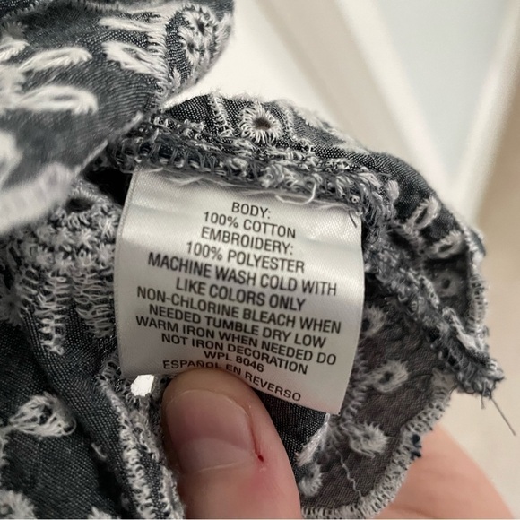 Style & Co Boho Eyelet Sleeve Top Size 3XL - Picture 7 of 8